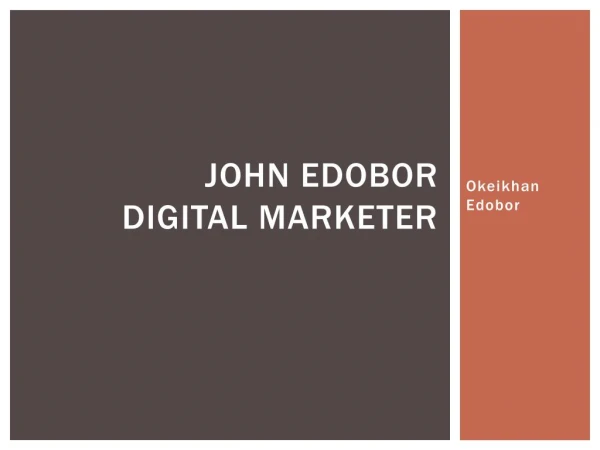 Why Business Need Online Lead Generation~ John Edobor