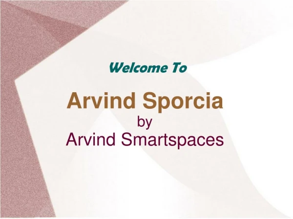 Luxury Apartments in Bangalore | Arvind Sporcia