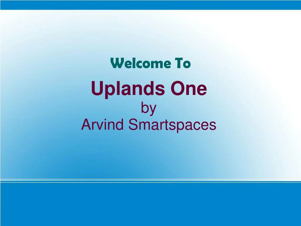 uplands one by arvind smartspaces