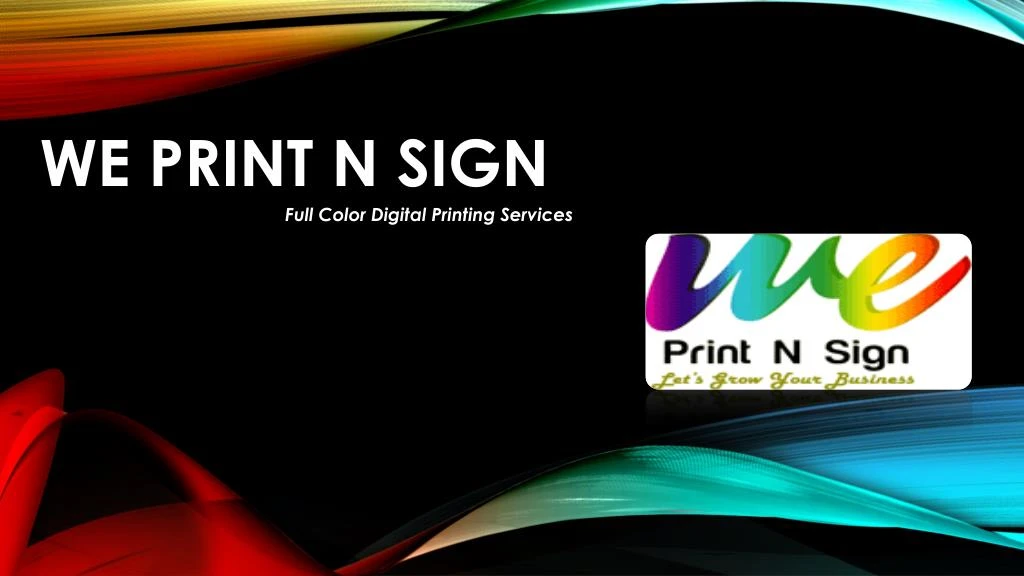 we print n sign