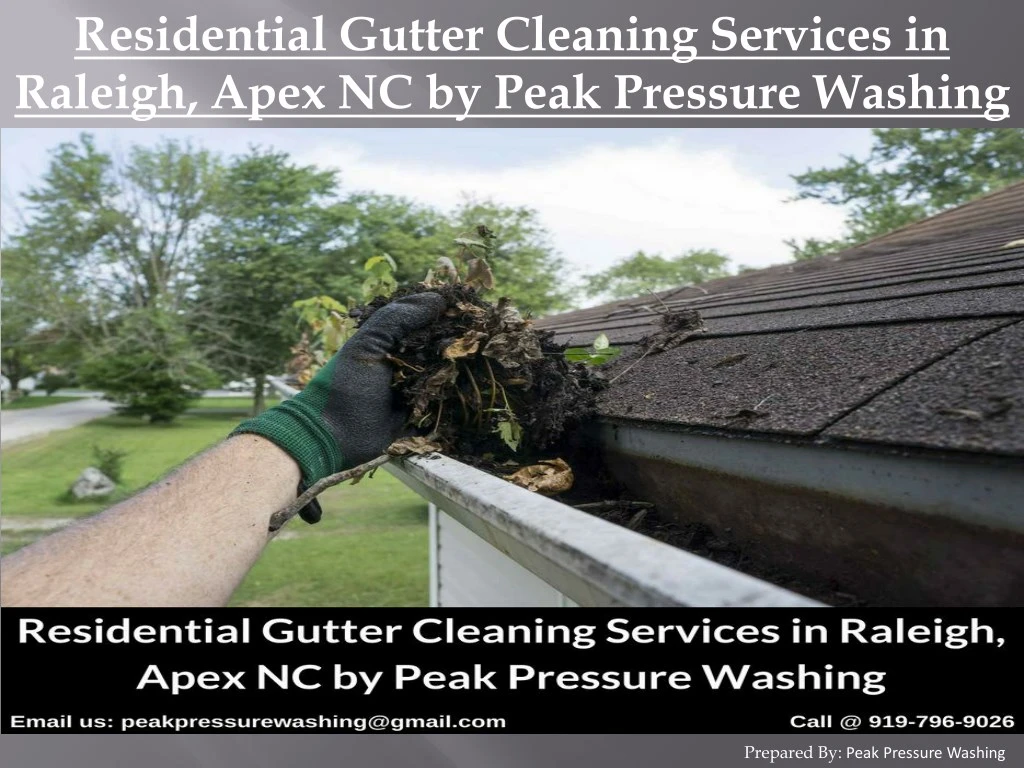 residential gutter cleaning services in raleigh