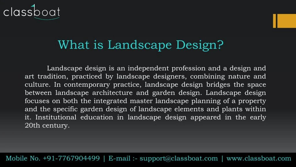what is landscape design