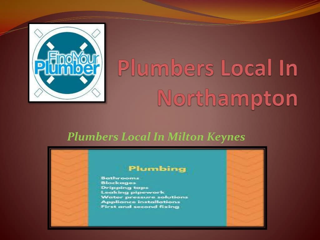plumbers local in northampton