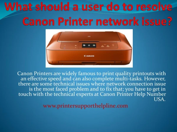 How to troubleshoot Canon Printer network issue?