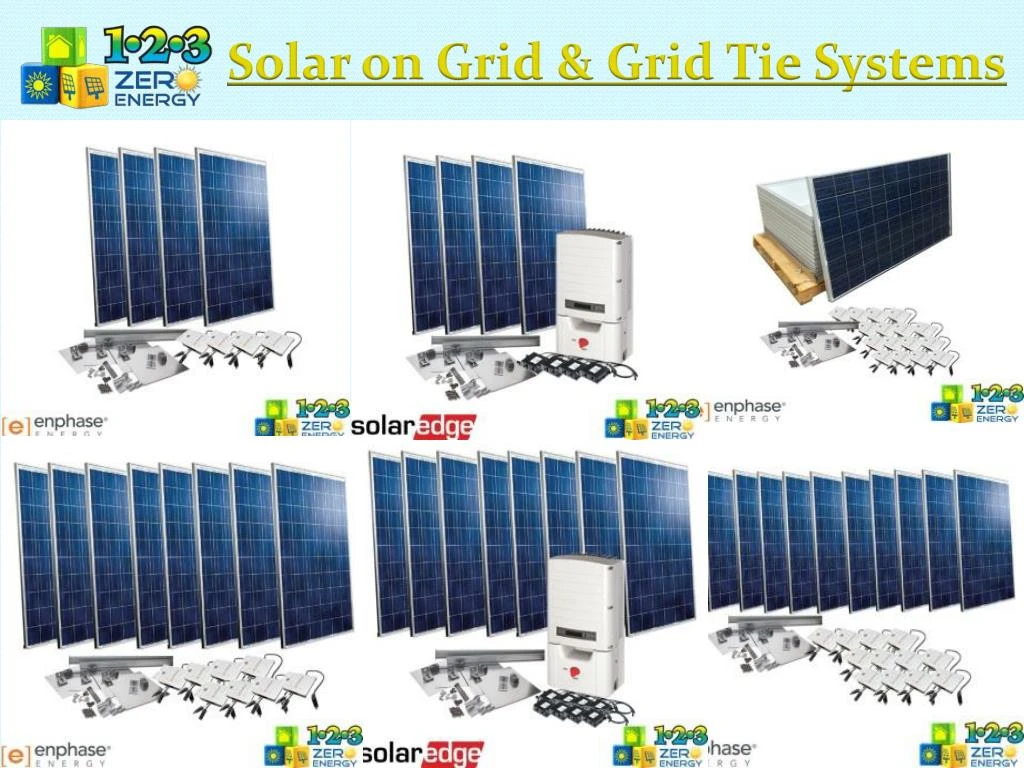 solar on grid grid tie systems