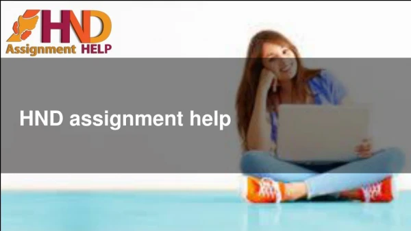 HND assignment help