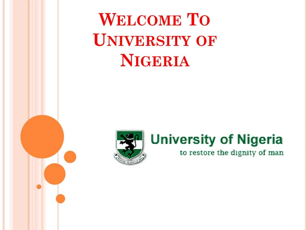 welcome to university of nigeria