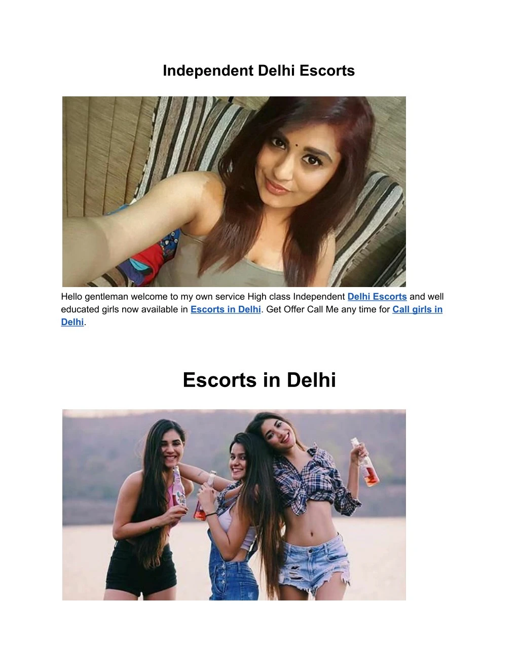 independent delhi escorts