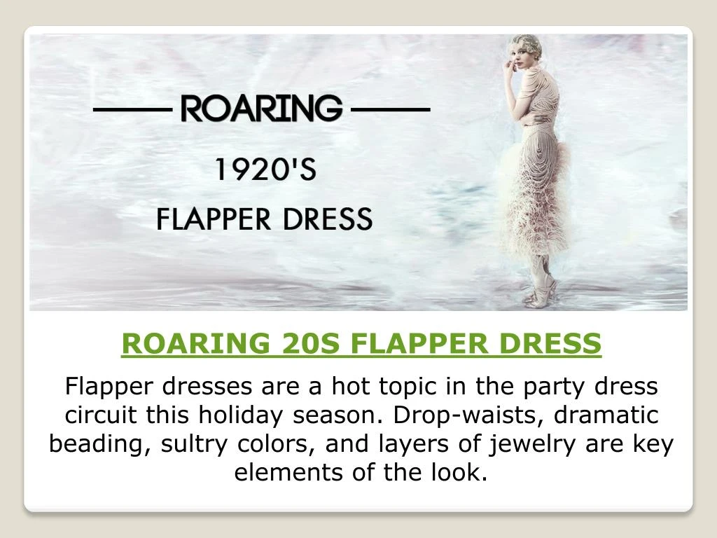 roaring 20s flapper dress