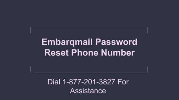 Embarqmail Password Reset Phone Number | Recovery