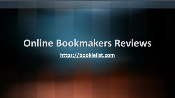 Online Bookmakers
