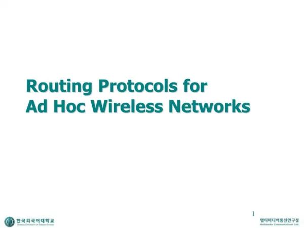 Routing Protocols for Ad Hoc Wireless Networks