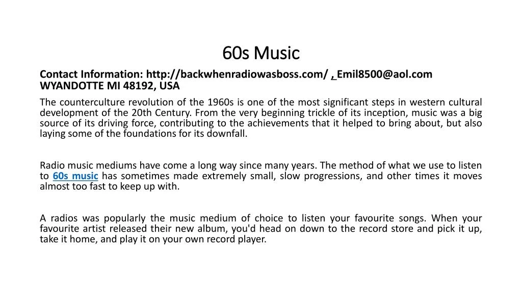 60s music