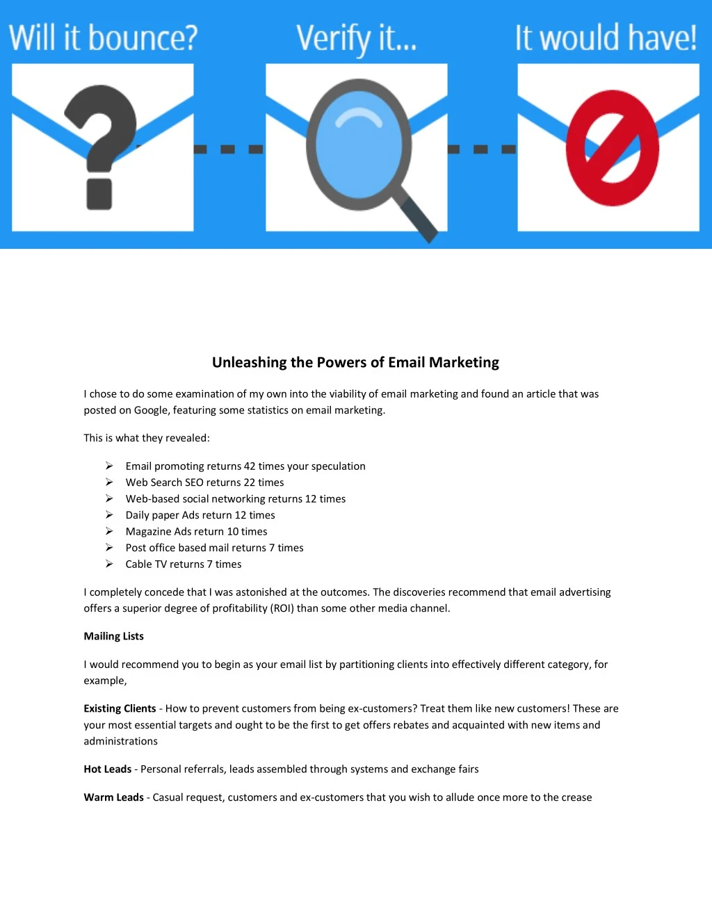 unleashing the powers of email marketing