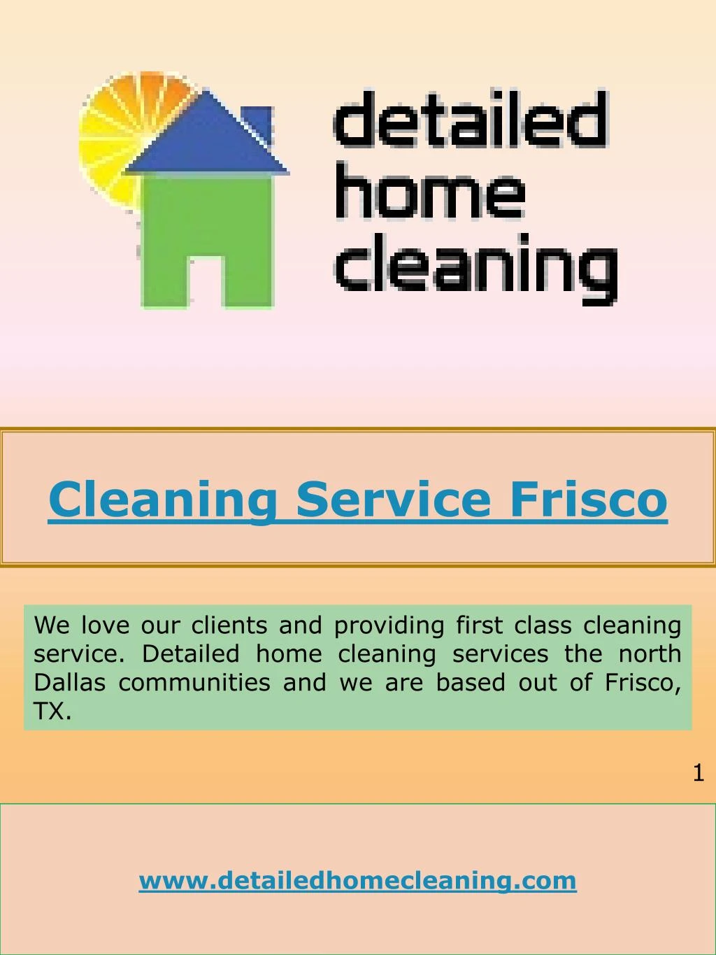 cleaning service frisco