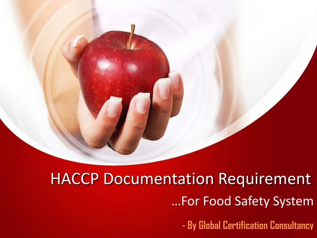 haccp documentation requirement