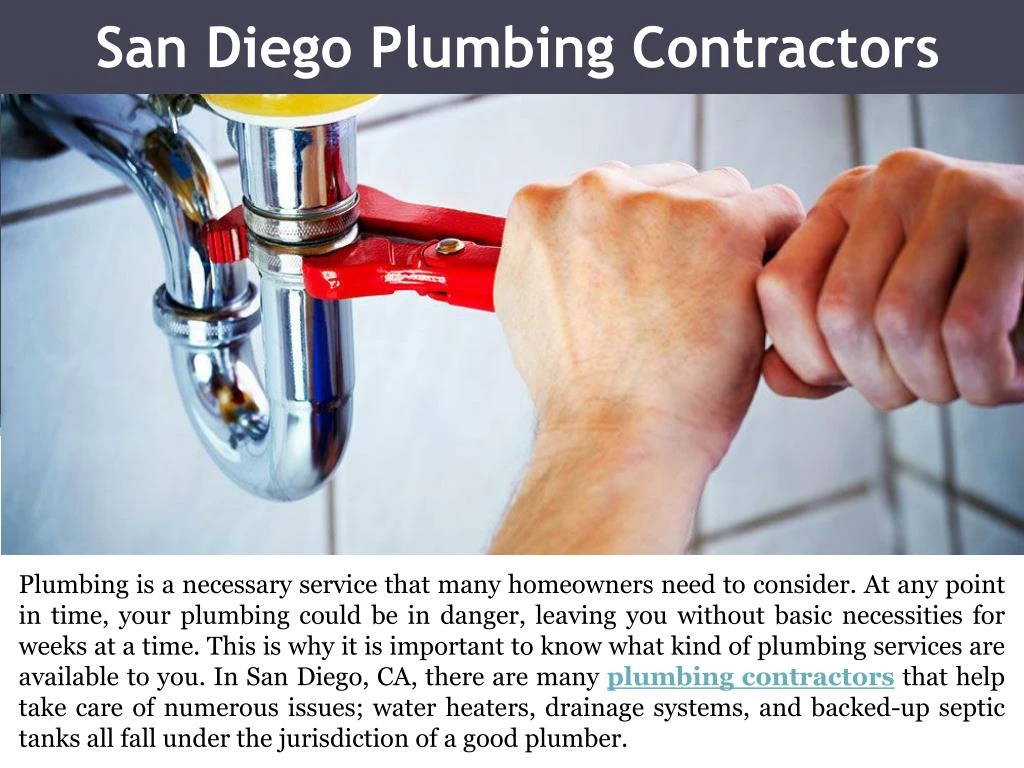 san diego plumbing contractors