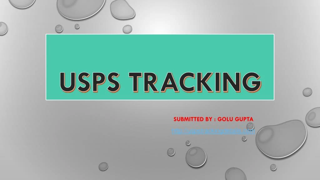 usps tracking