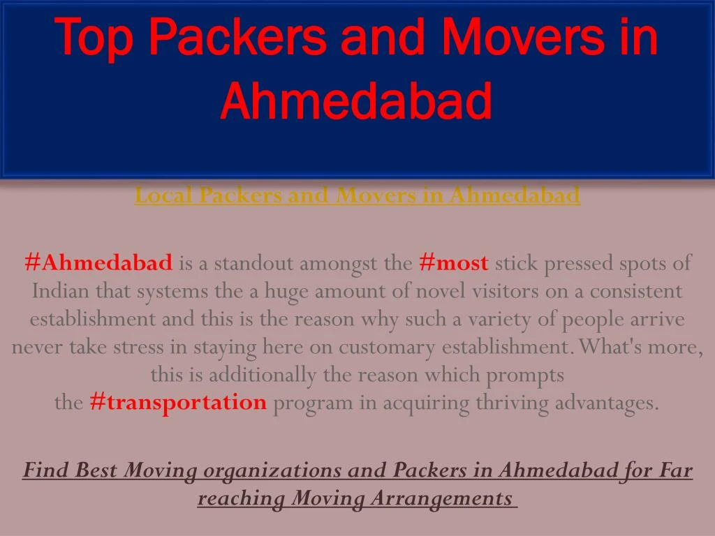 top packers and movers in ahmedabad