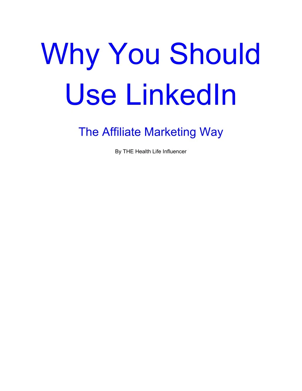 why you should use linkedin