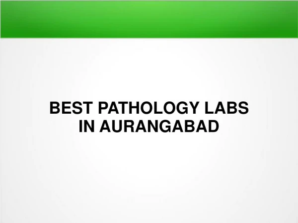 best pathology labs in aurangabad