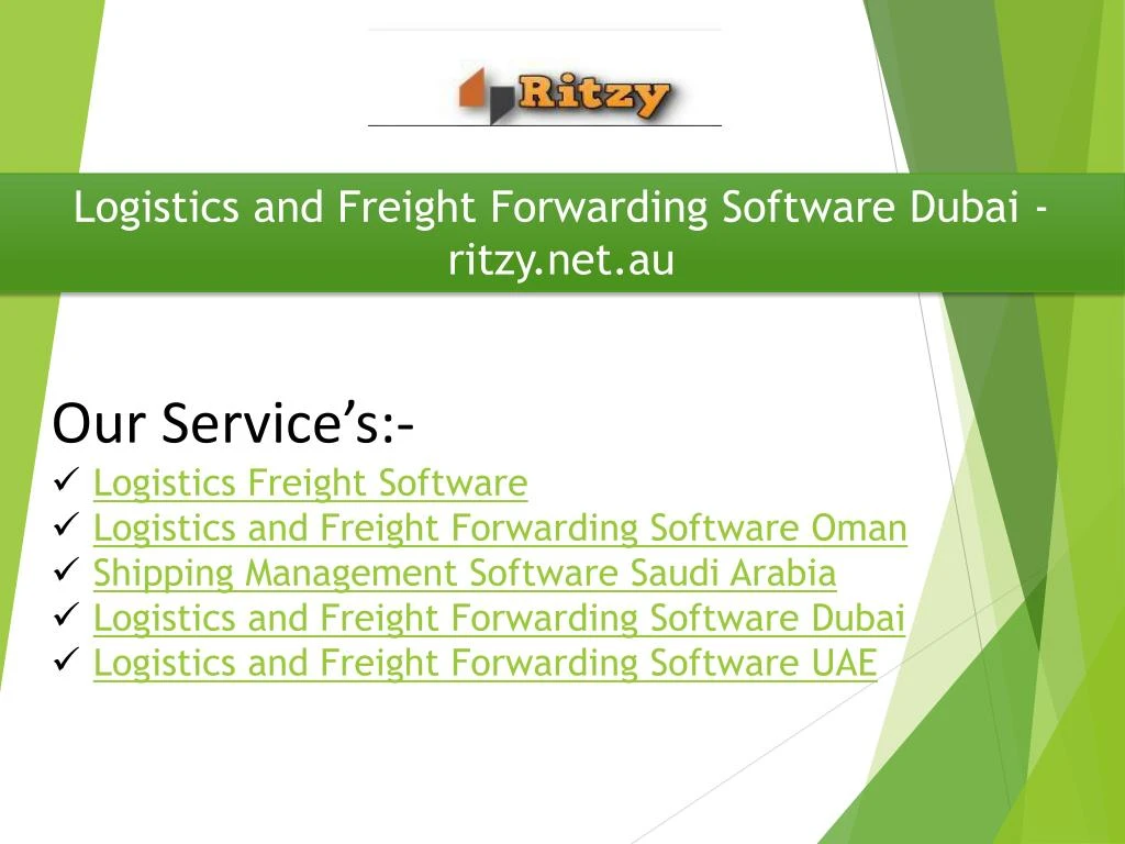 logistics and freight forwarding software dubai