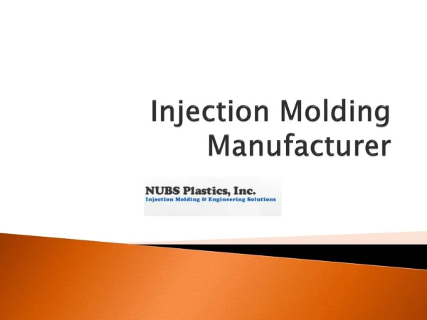 Injection Molding Manufacturer