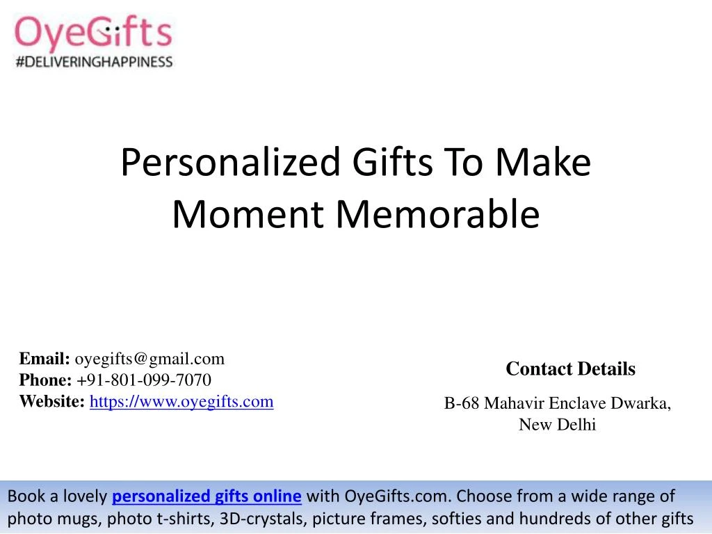 personalized gifts to make moment memorable
