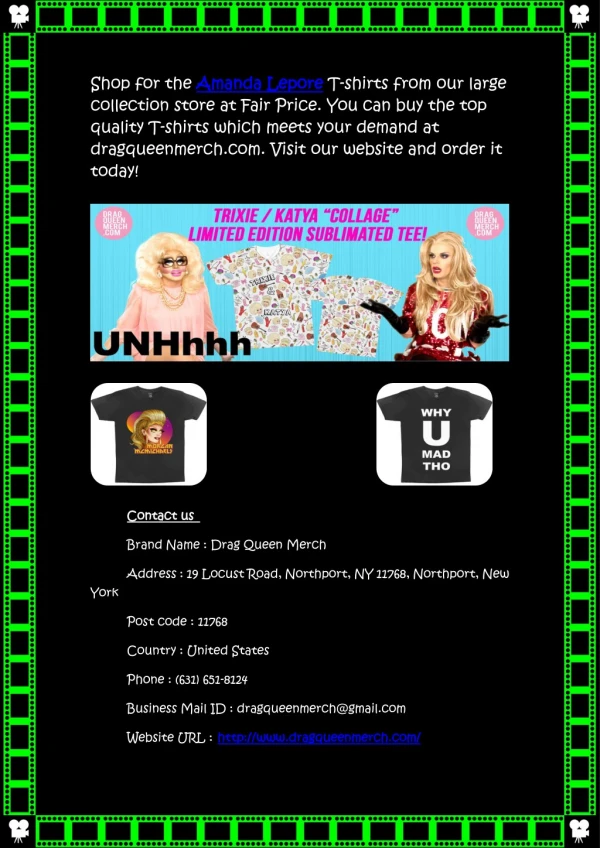 Buy Willam Belli T-Shirts & Tank Tops at Dragqueenmerch.com
