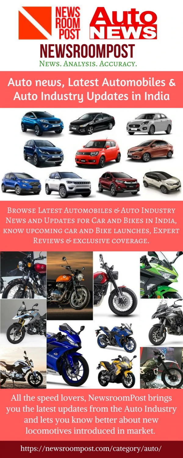 Latest Auto industry news in India, Upcoming Car & Bike News and Reviews – NewsroomPost
