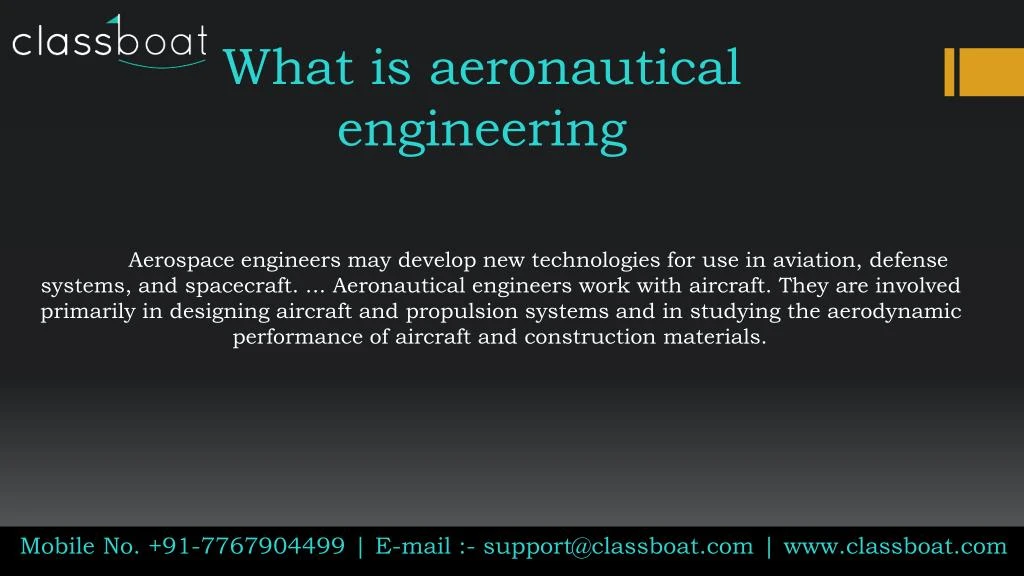what is aeronautical engineering