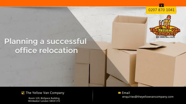 Planning a successful office relocation