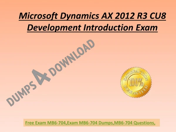 Latest Free MB6-704 Exam Questions With Valid MB6-704 Dumps