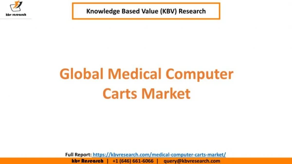 Global Medical Computer Carts Market Growth