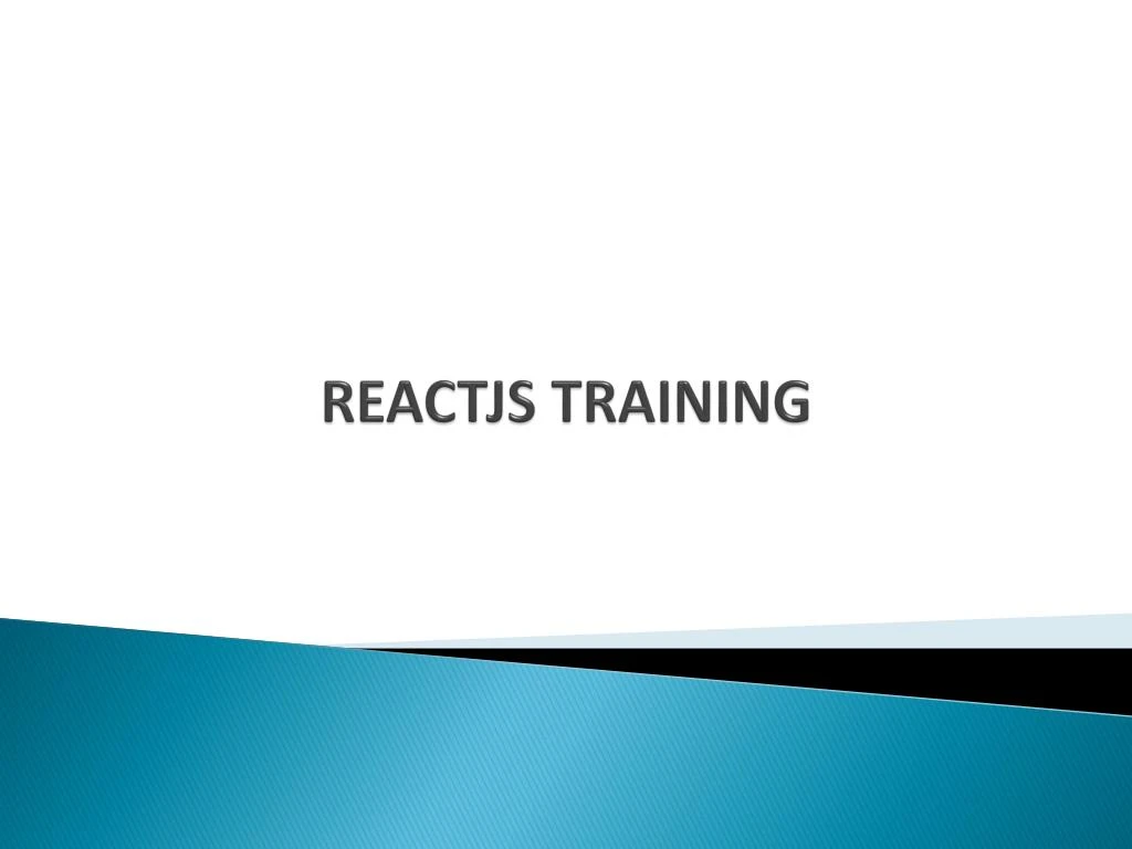 reactjs training