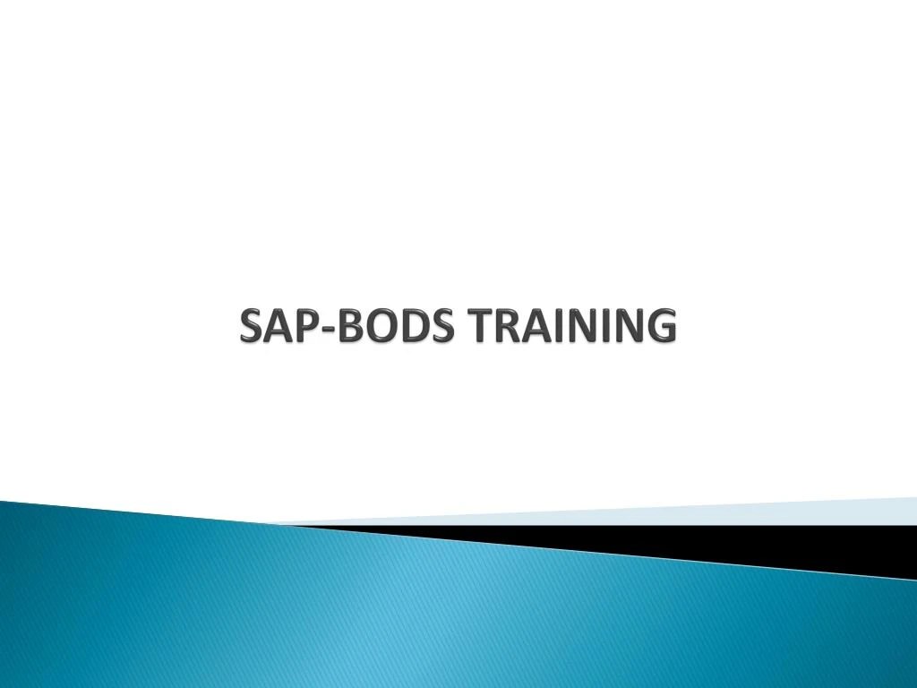 sap bods training