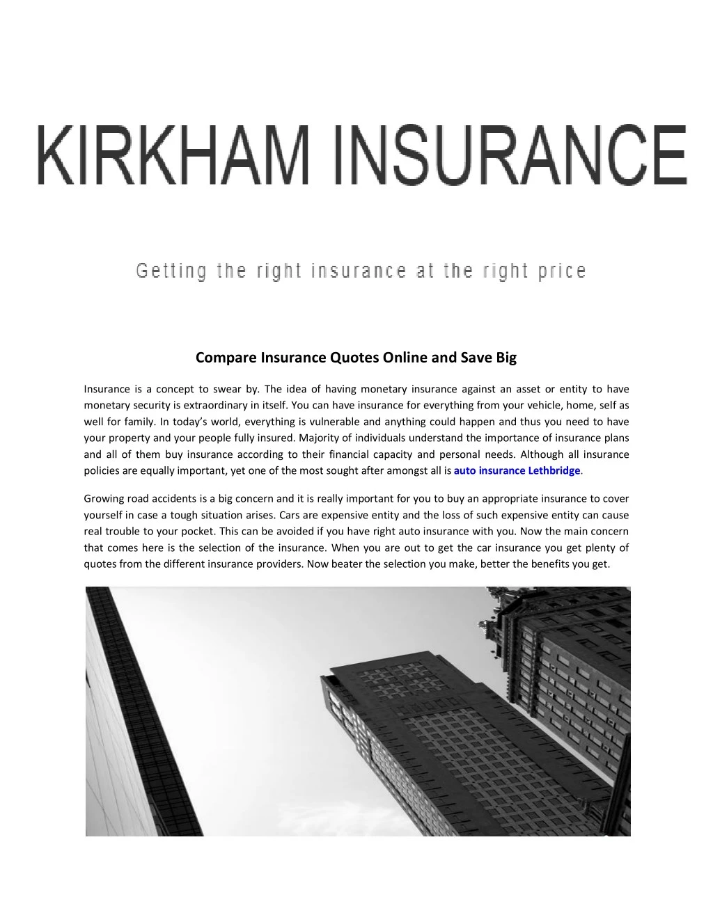 compare insurance quotes online and save big