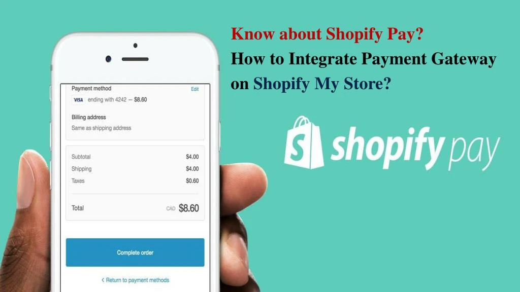 know about shopify pay how to integrate payment