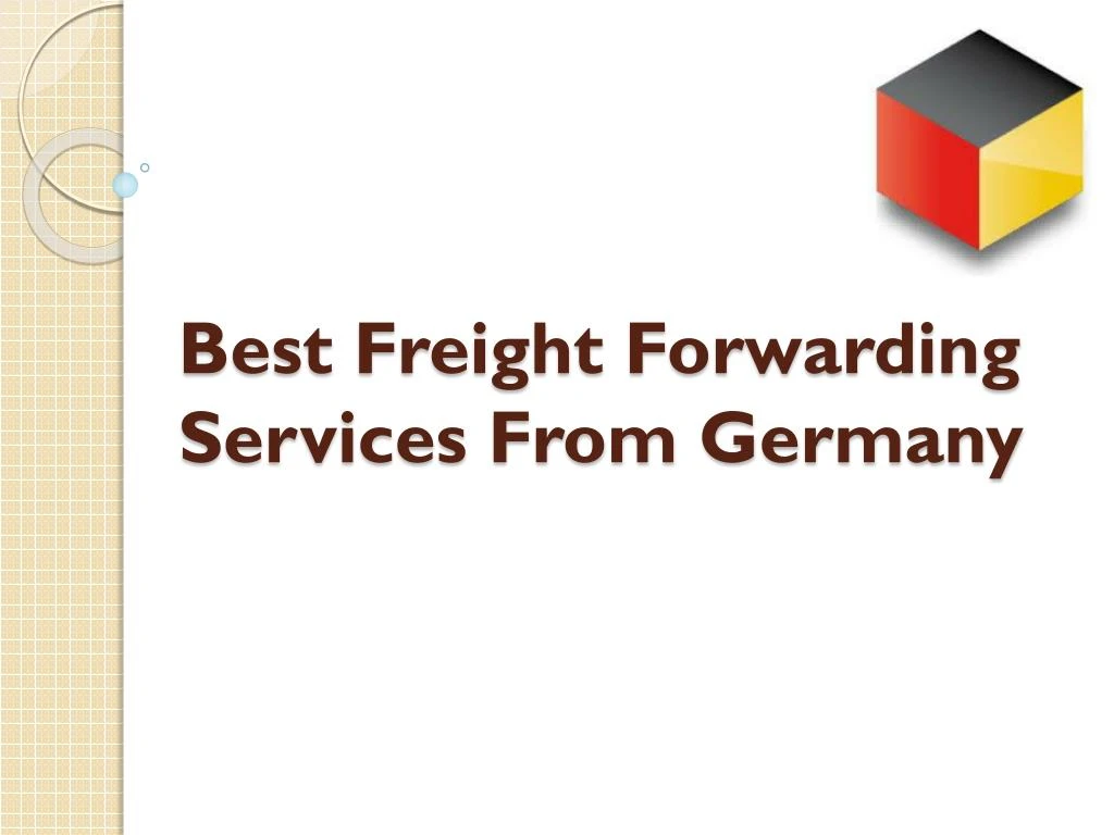 best freight forwarding services from germany