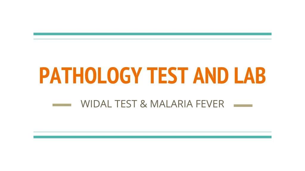 pathology test and lab