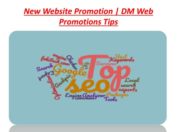 new website promotion dm web promotions tips
