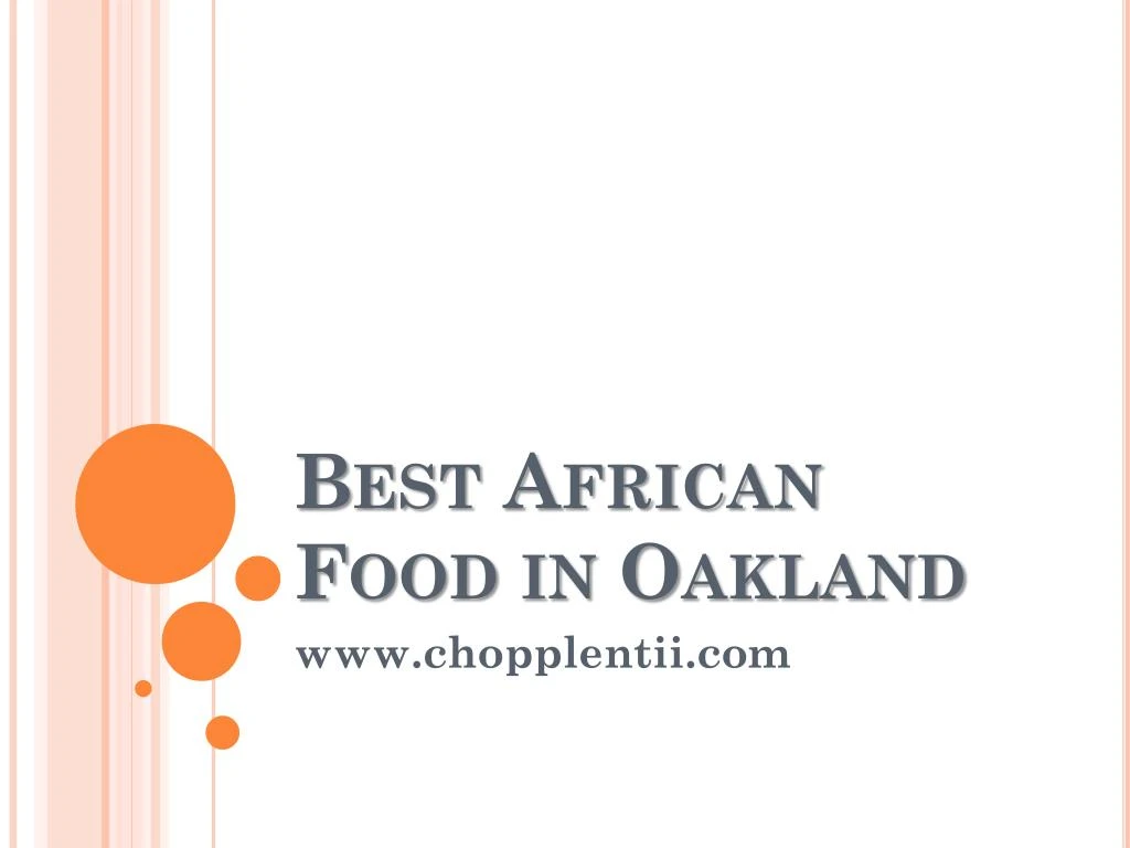best african food in oakland
