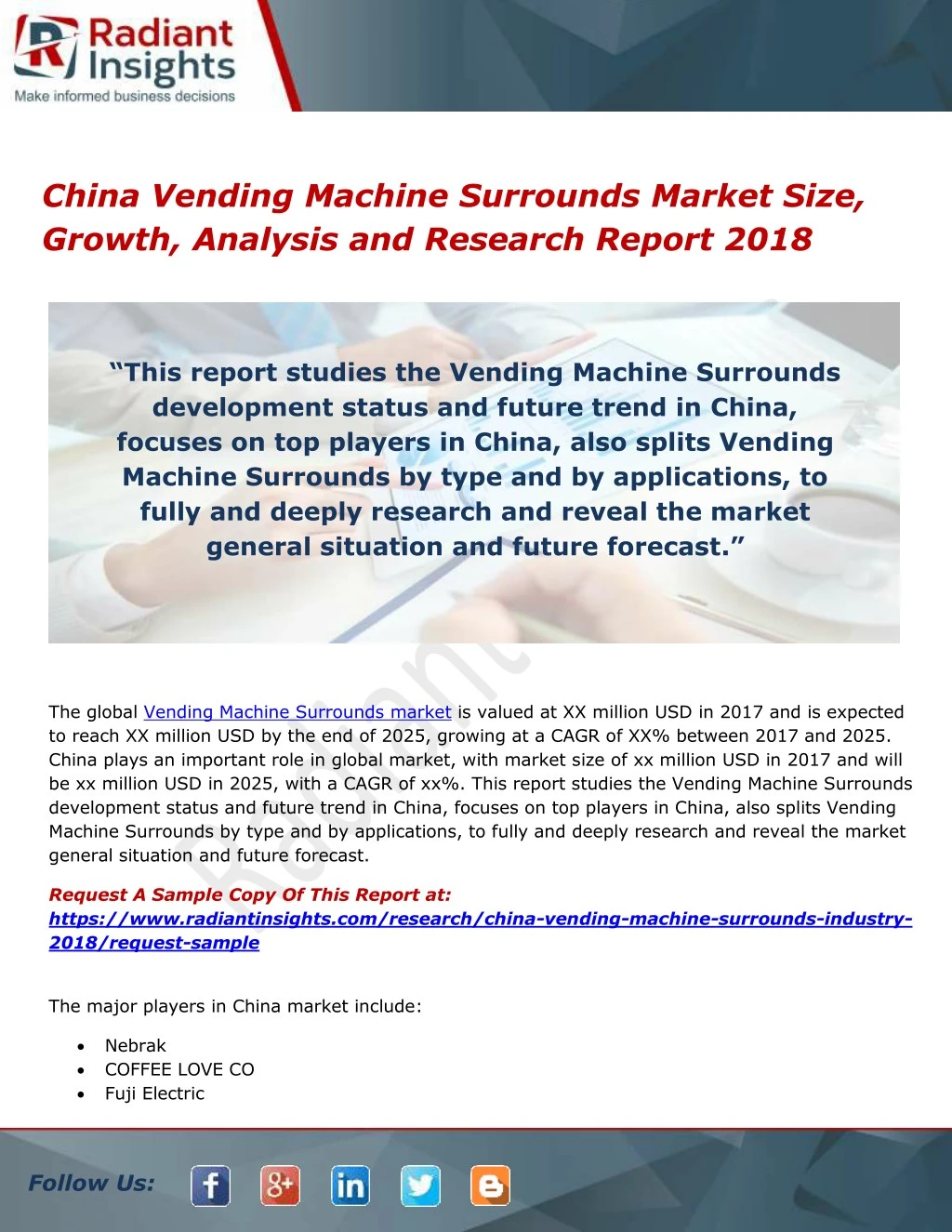 china vending machine surrounds market size
