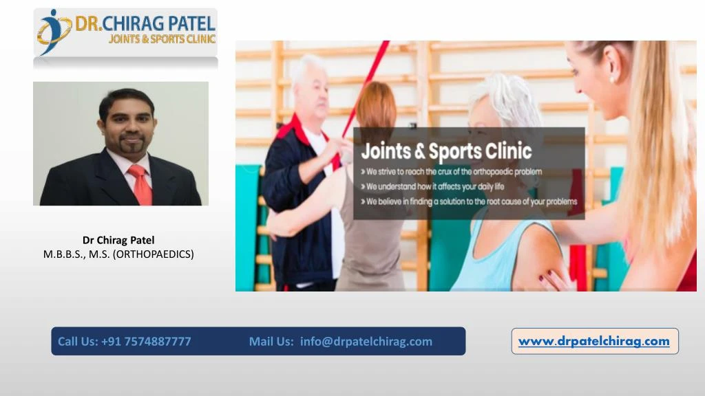 dr chirag patel m b b s m s orthopaedics