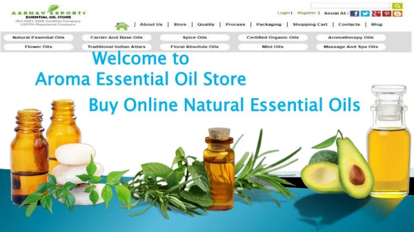 Buy Online Natural Essential Oils at Aroma Essential Oil Store