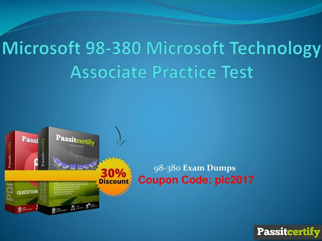 microsoft 98 380 microsoft technology associate practice test