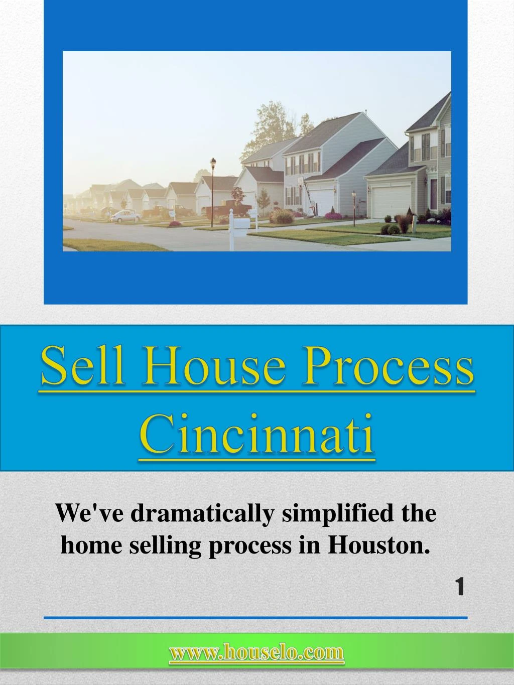 sell house process cincinnati