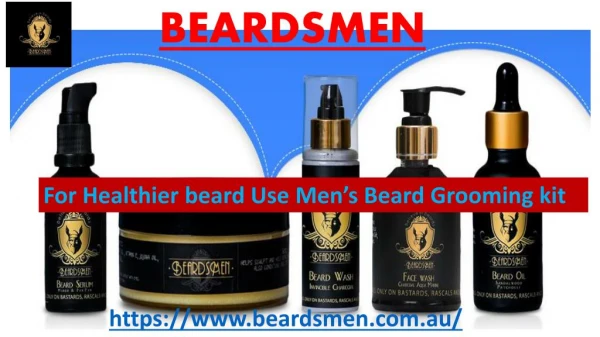 For Healthier beard Use Menâ€™s Beard Grooming kit