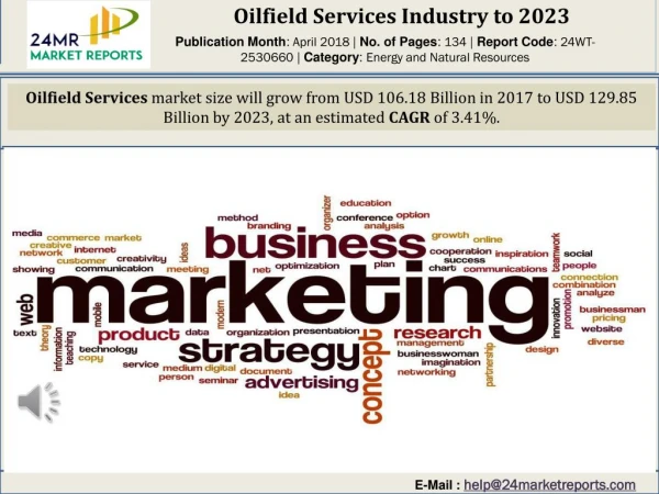 Oilfield Services Industry to 2023
