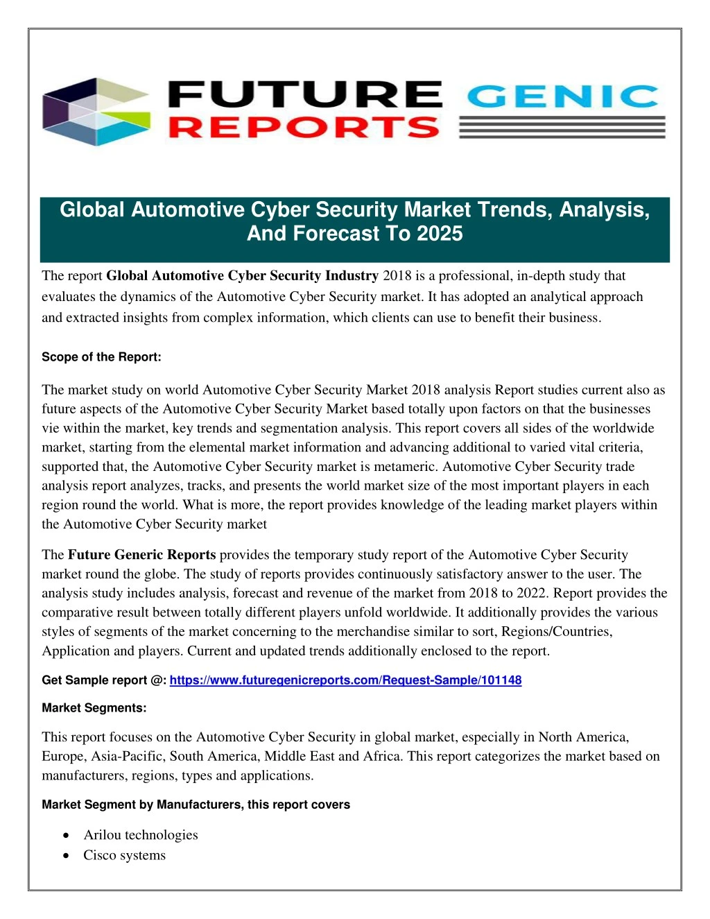 global automotive cyber security market trends